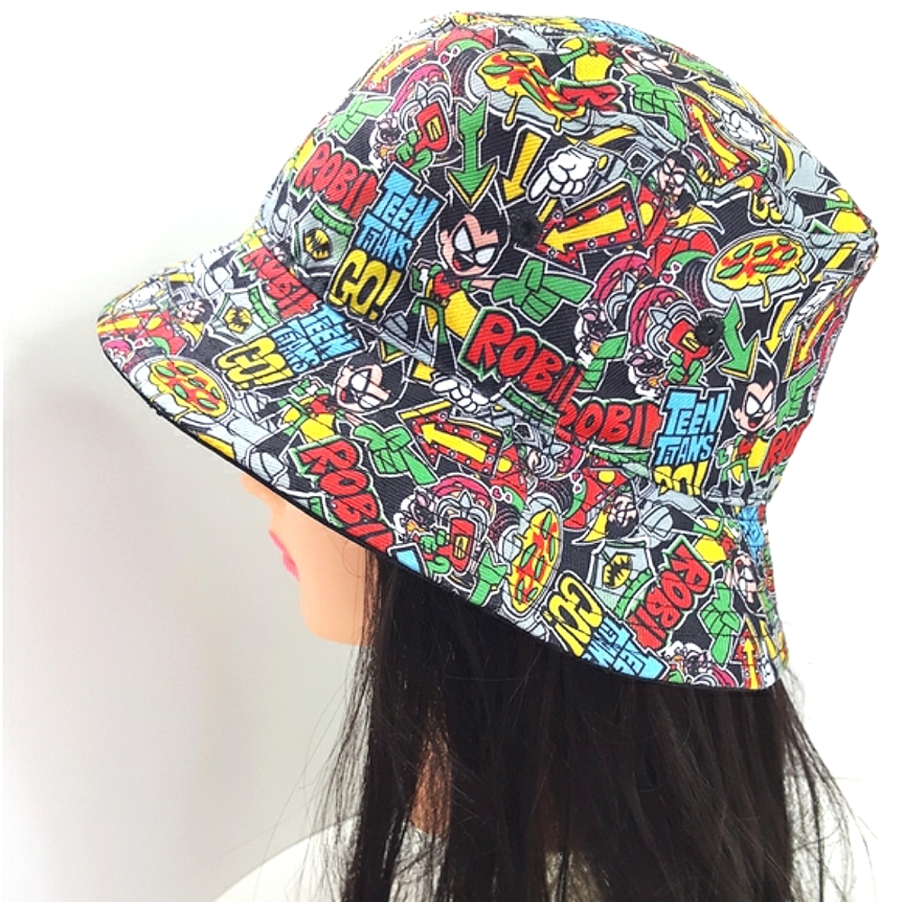 Unisex DC Comic Book Bucket Hat⚡Teen Titans Go